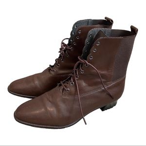Unisa Brown Heeled Boots